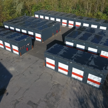 Selfstorage Outdooranlage mit Boxen des Unternehmens CSC