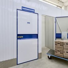 Lagereinheit mit Transportwagen bei Fritzlager