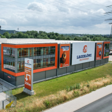 Außenansicht auf das Self Storage Lagerlöwe